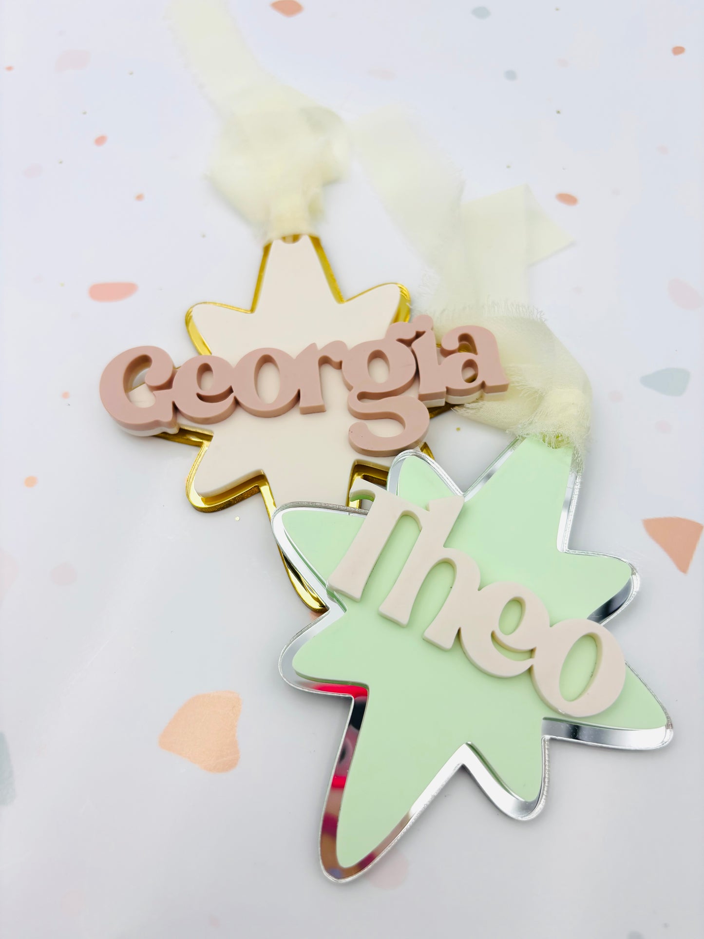 Starburst Acrylic Christmas Ornament