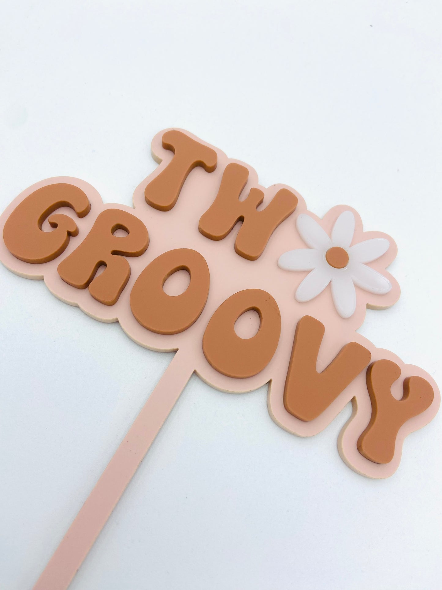 Two Groovy cake topper