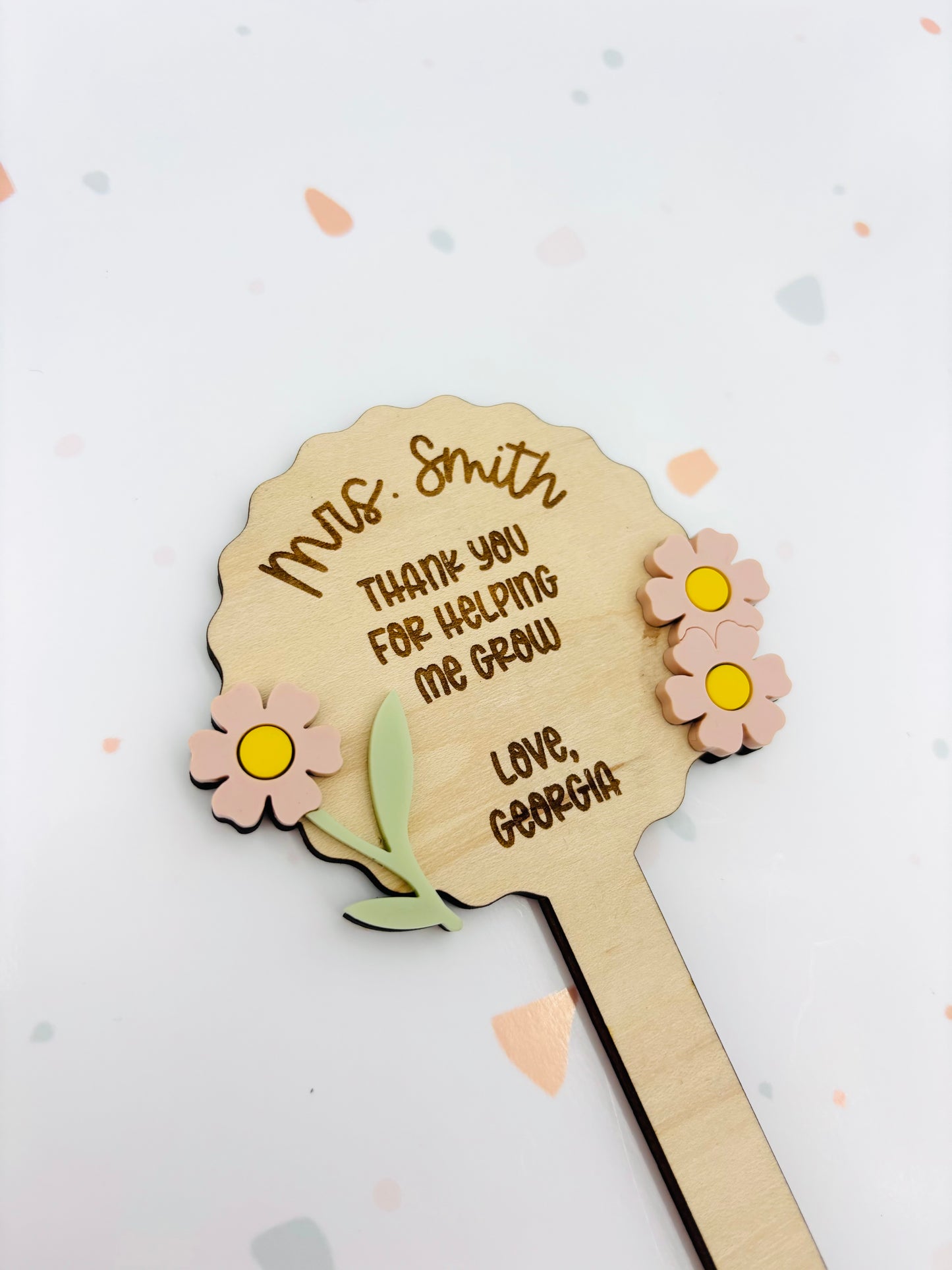 Teacher Thank You Plant Stake