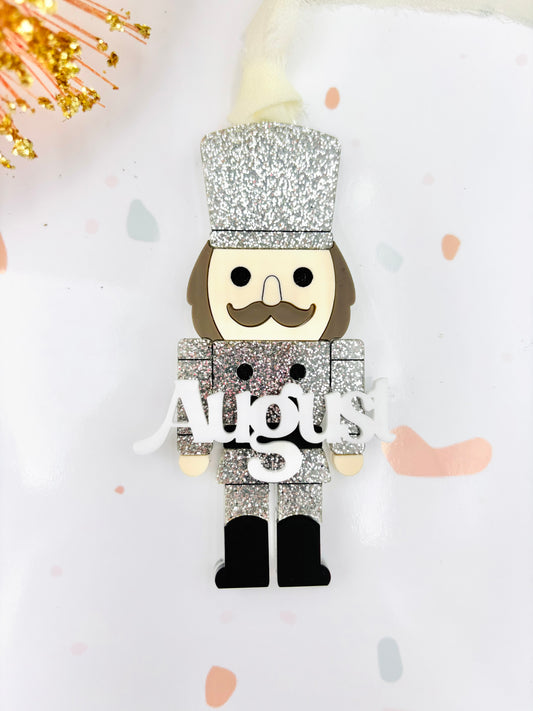 Nutcracker Acrylic Christmas Ornament