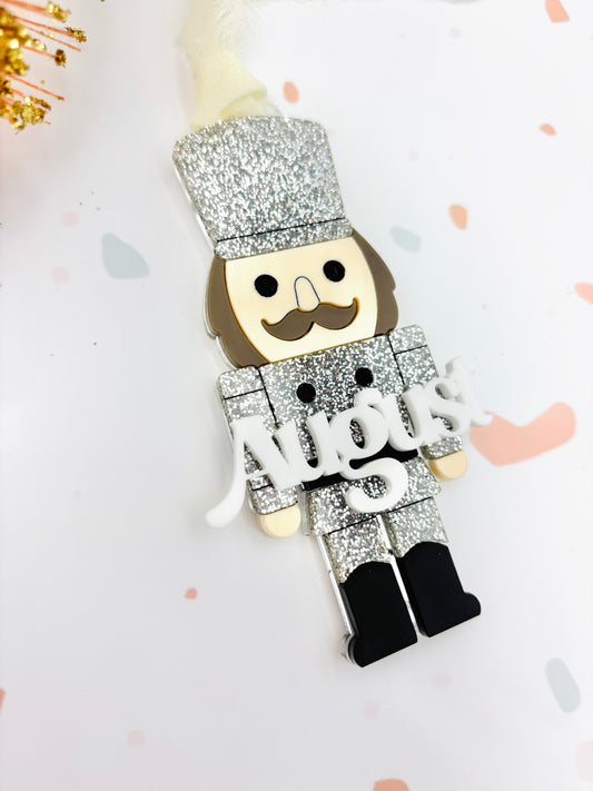 Nutcracker Acrylic Christmas Ornament