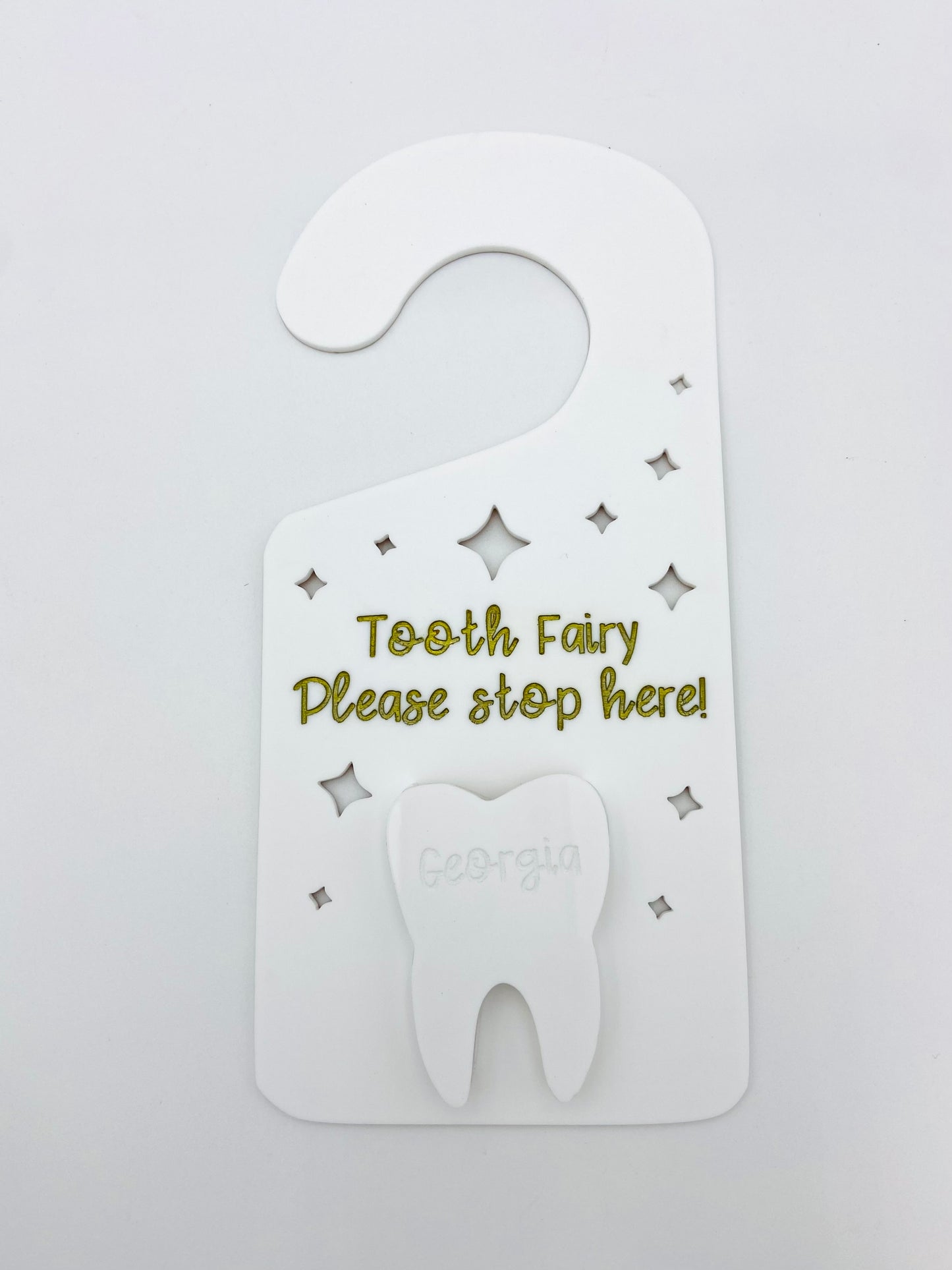 Tooth fairy door hanger - pillow alternative