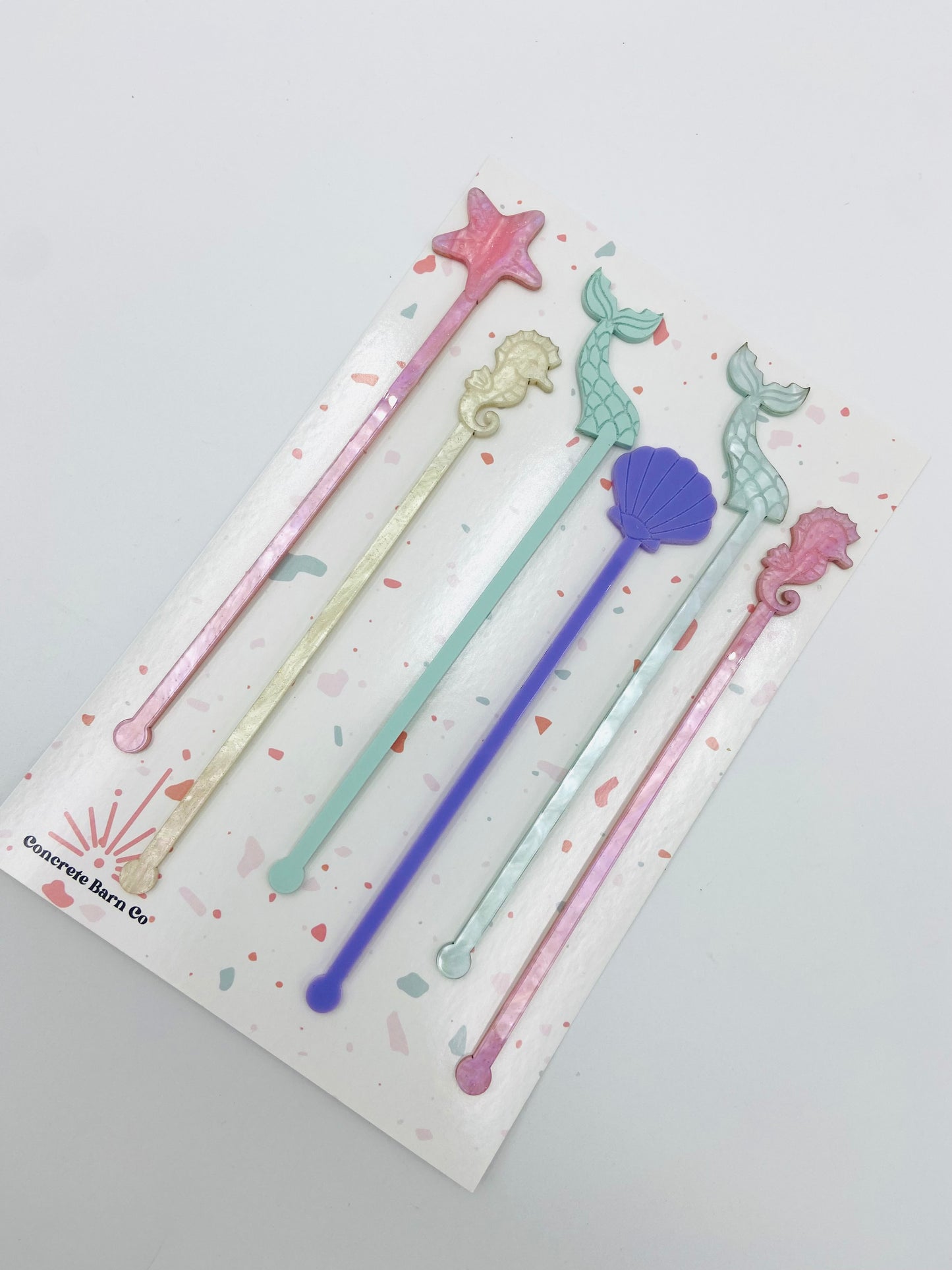 Drink stirrers/swizzle sticks - Mermaid theme