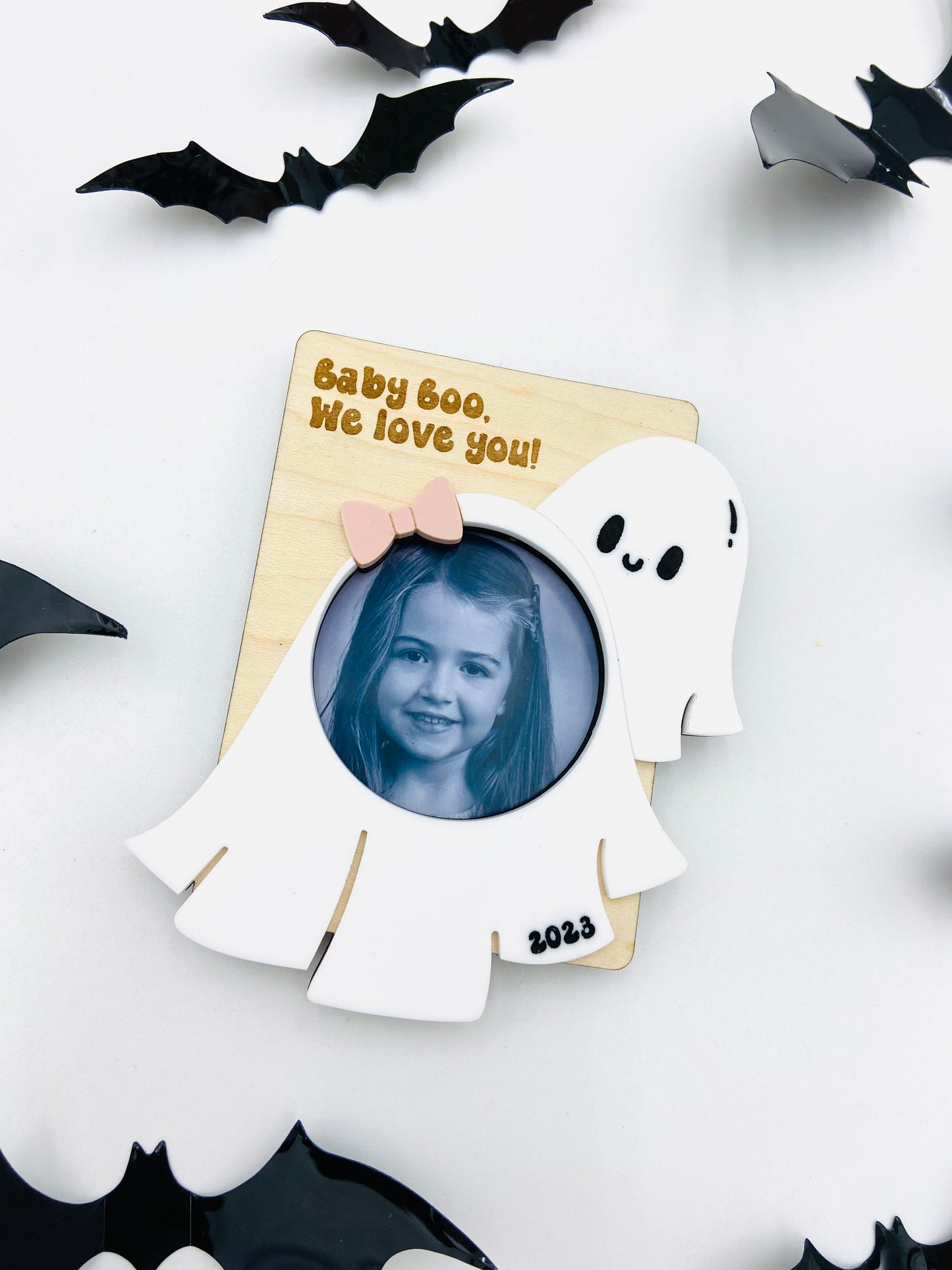 Halloween photo frame magnet - Baby Boo