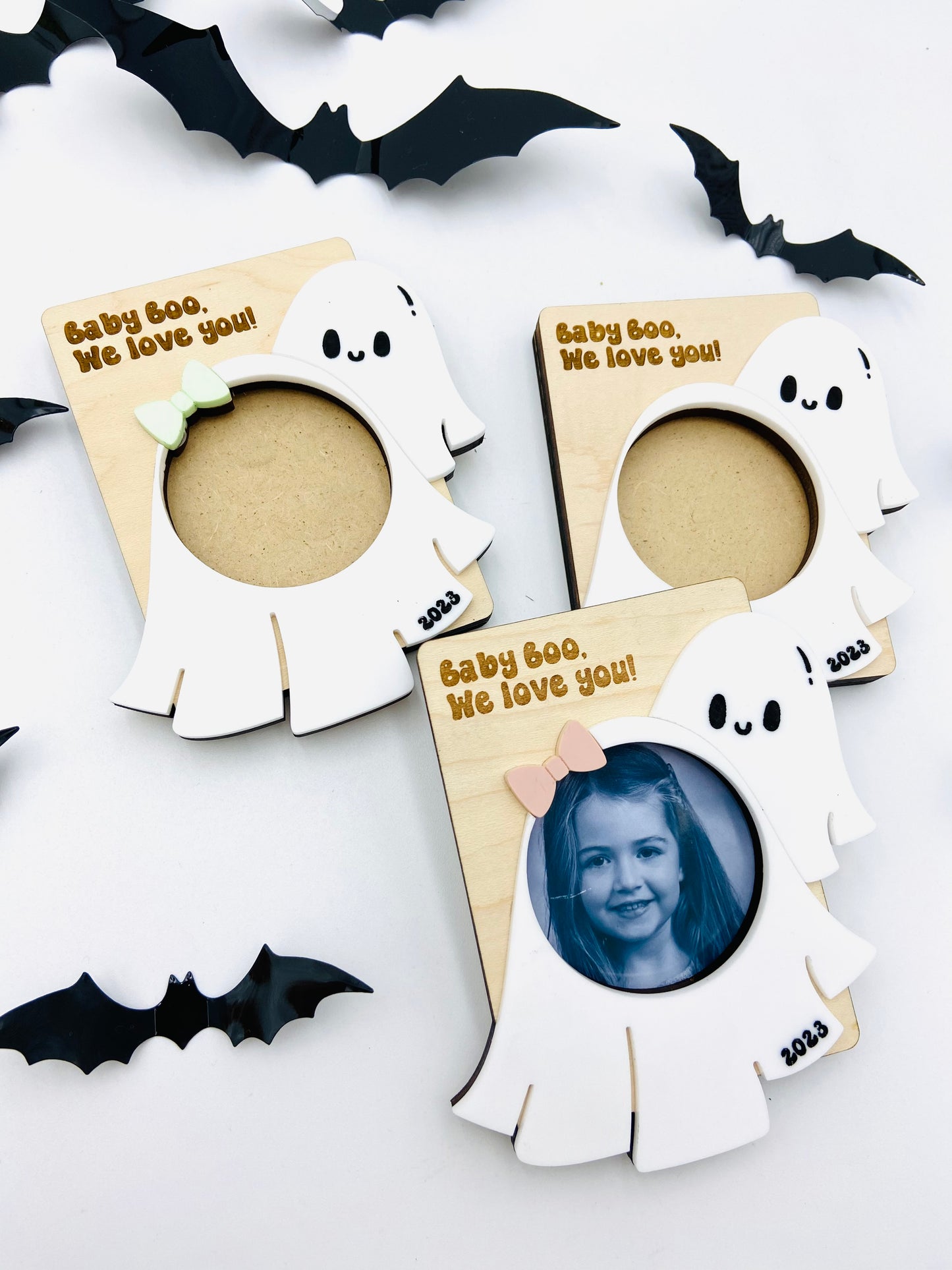 Halloween photo frame magnet - Baby Boo