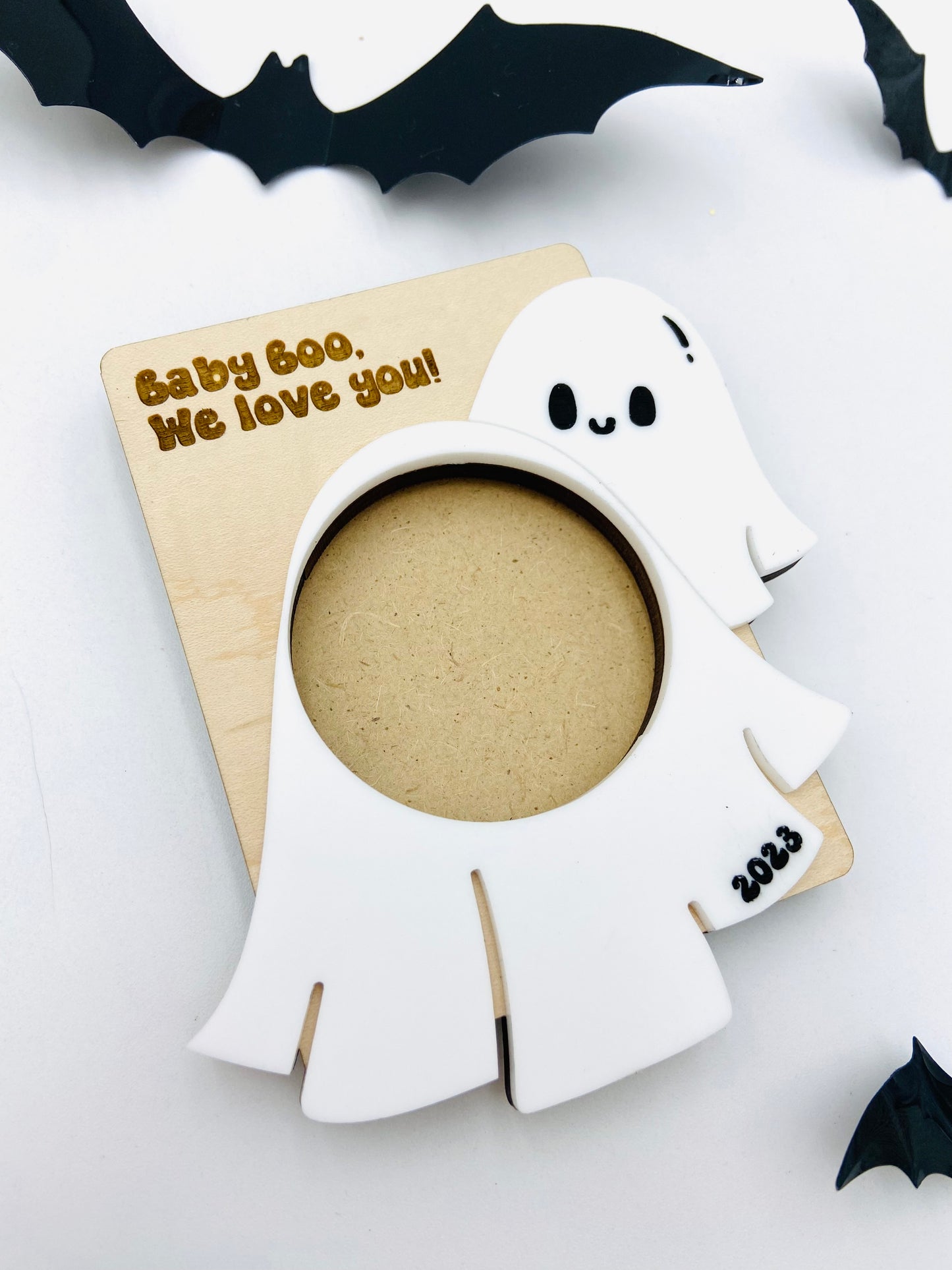 Halloween photo frame magnet - Baby Boo