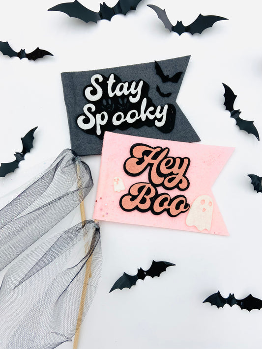 Halloween Felt Pennant Flag