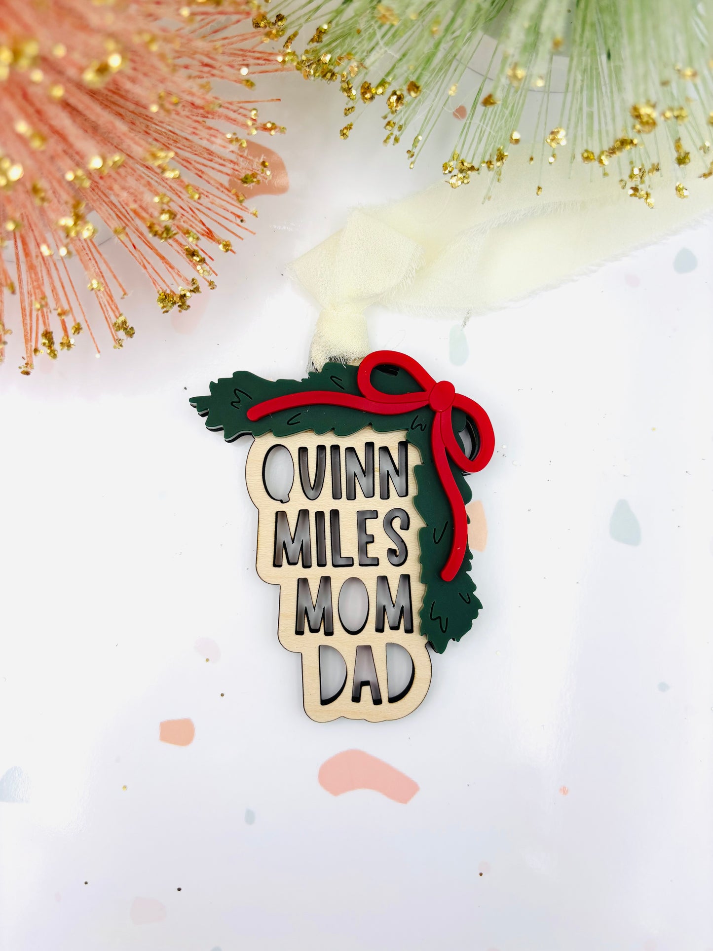 Garland Family Christmas Ornament