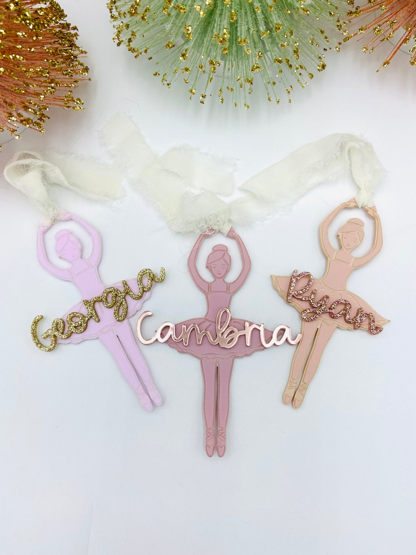 Ballerina Personalized Christmas ornament