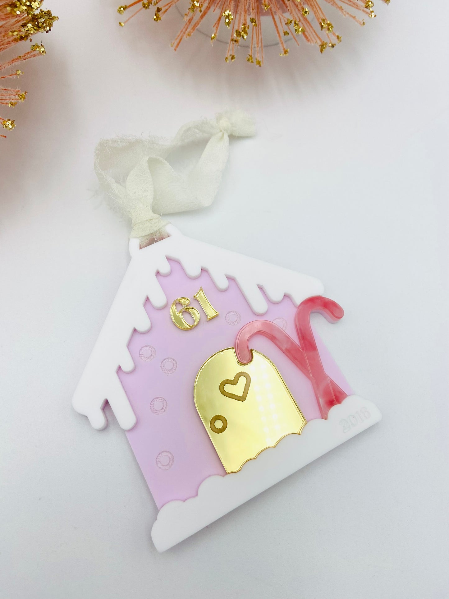 Gingerbread House Personalized Christmas ornament