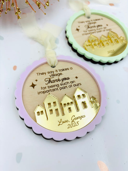 It takes a Village Christmas Ornament