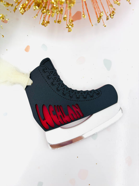 Hockey Skate Ornament