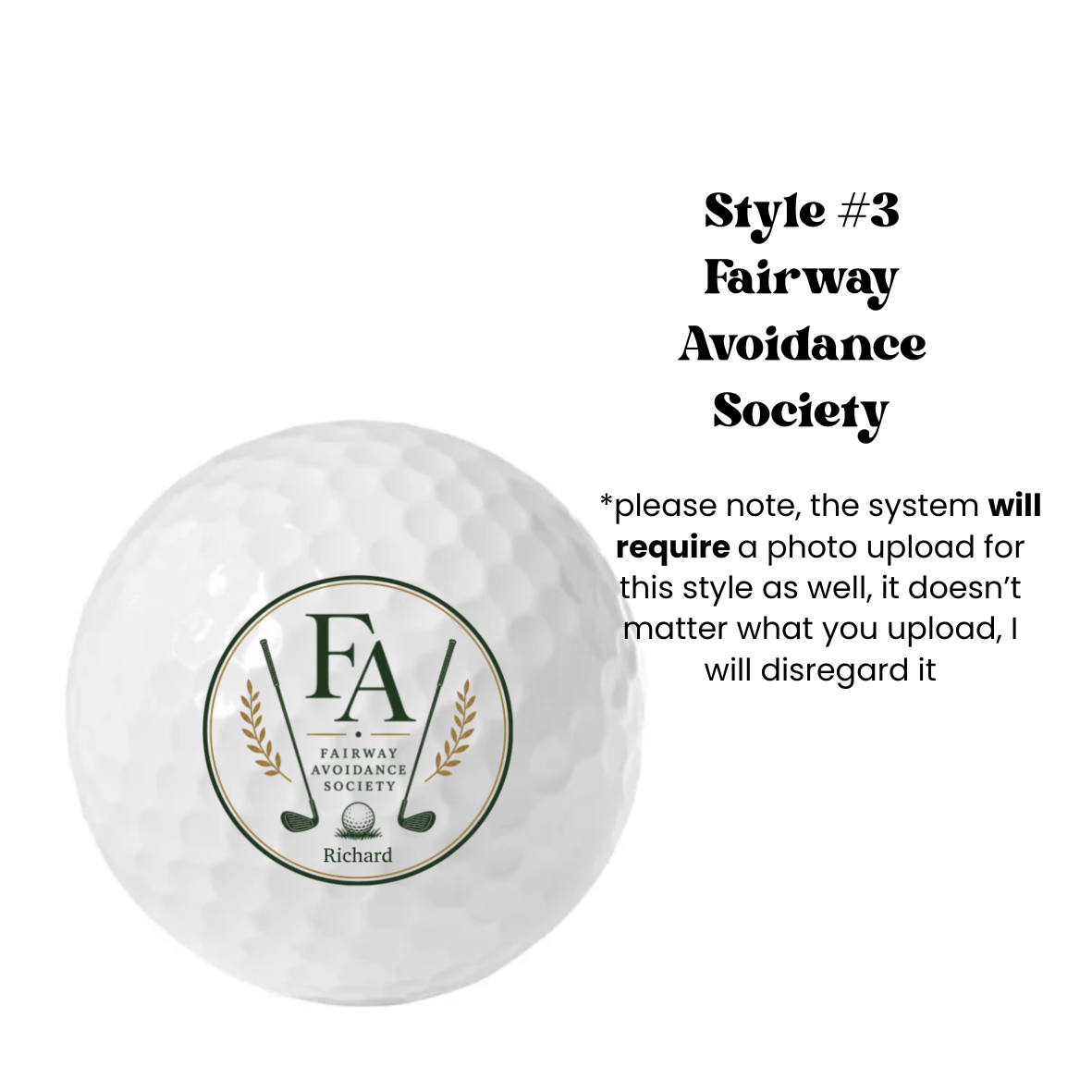 Custom Printed Generic Golf Balls – Set of 3 [PREORDER]