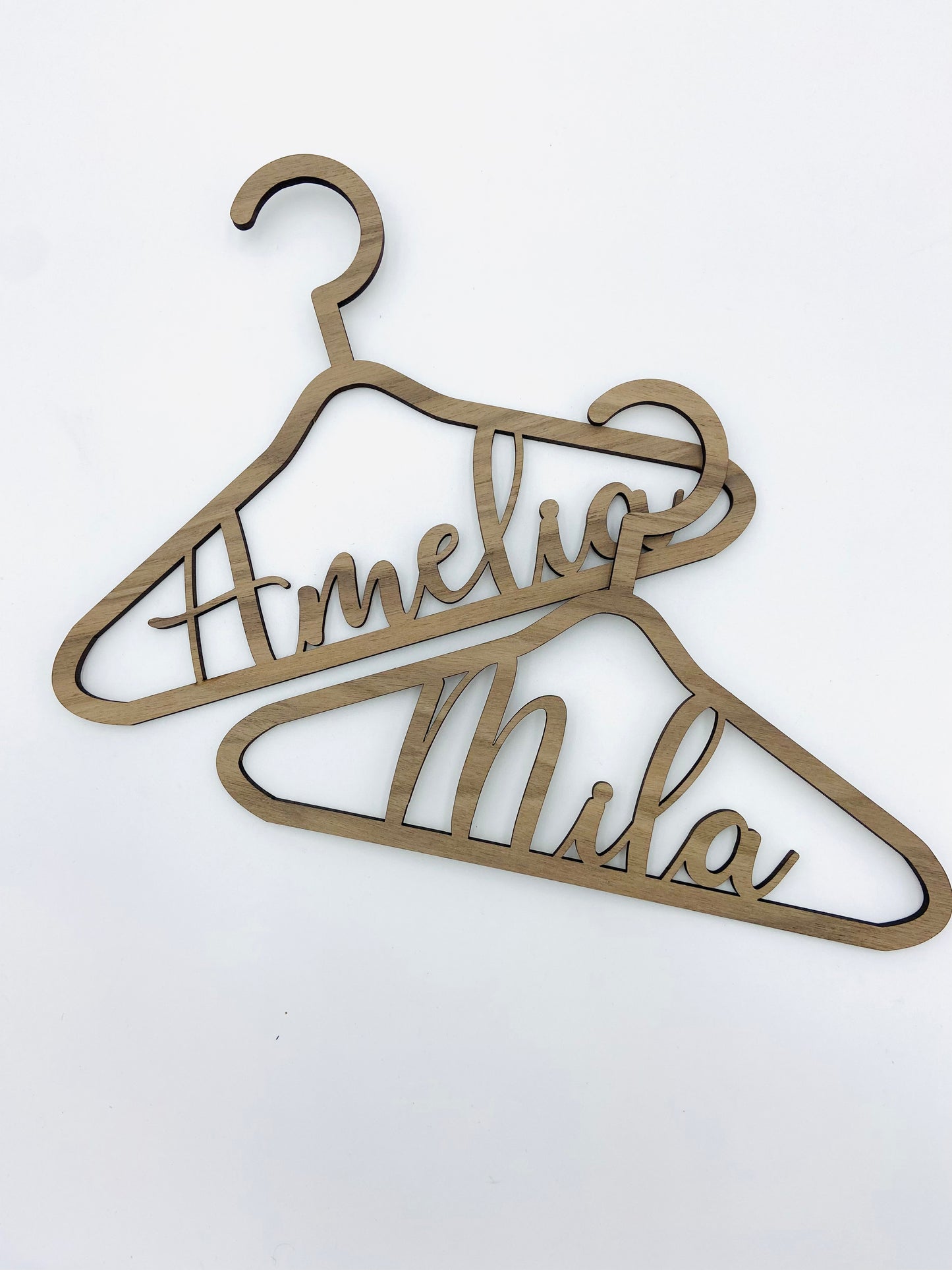 Custom baby/kids wooden hanger