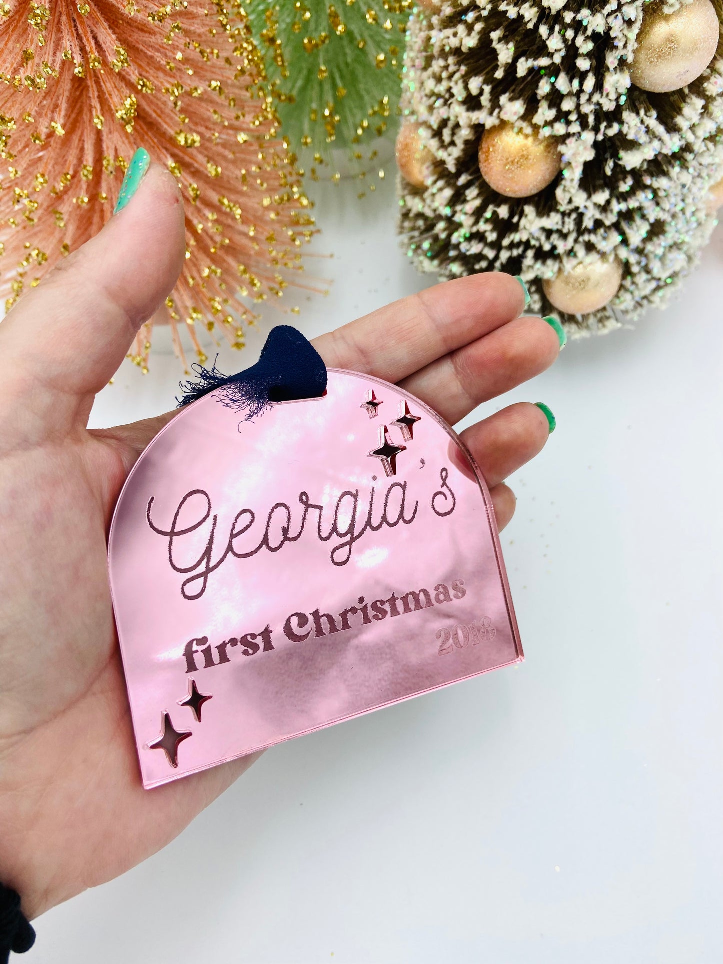 Baby's first Christmas ornament - Personalized