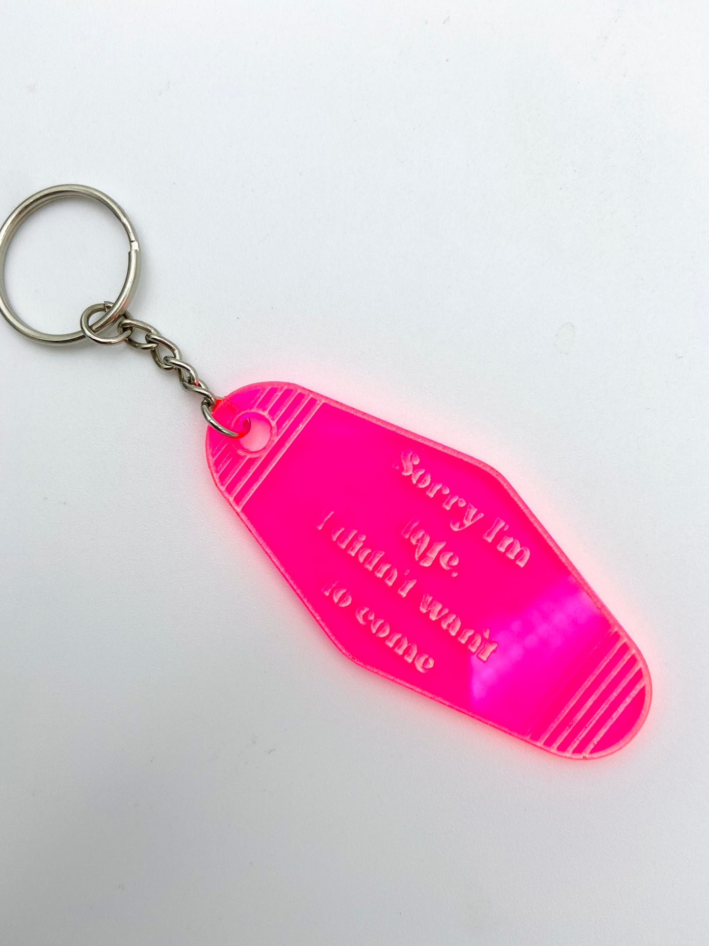 Sorry I'm late... vintage motel keychain