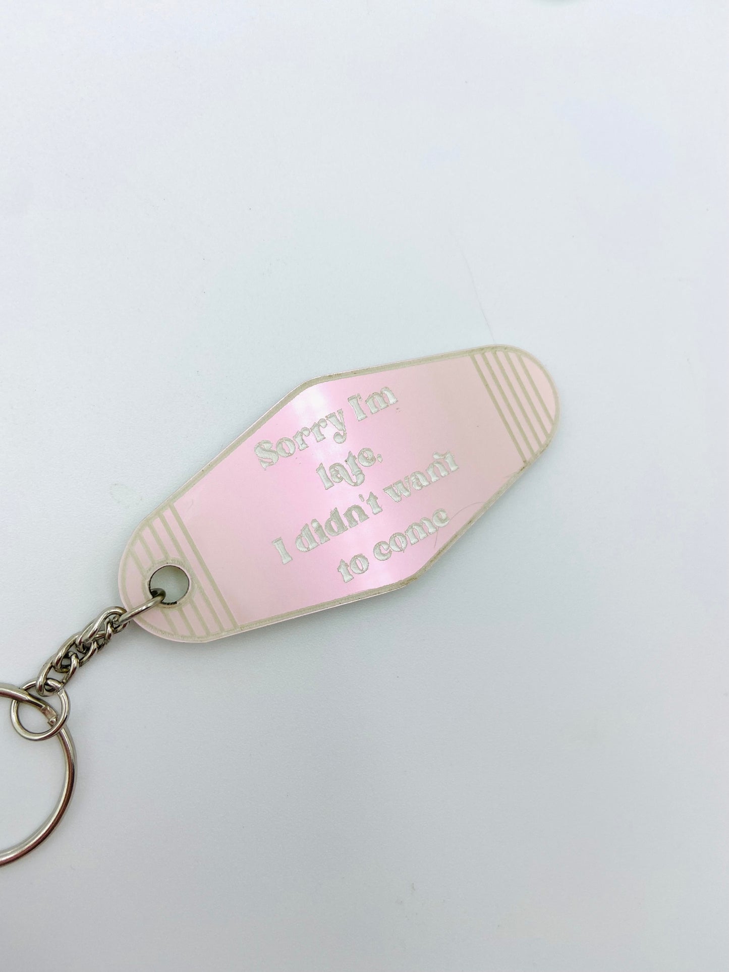 Sorry I'm late... vintage motel keychain