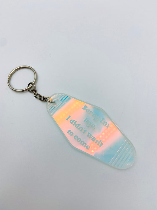 Sorry I'm late... vintage motel keychain