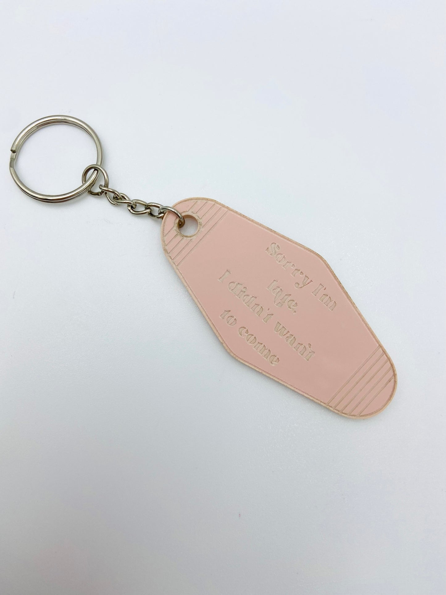 Sorry I'm late... vintage motel keychain