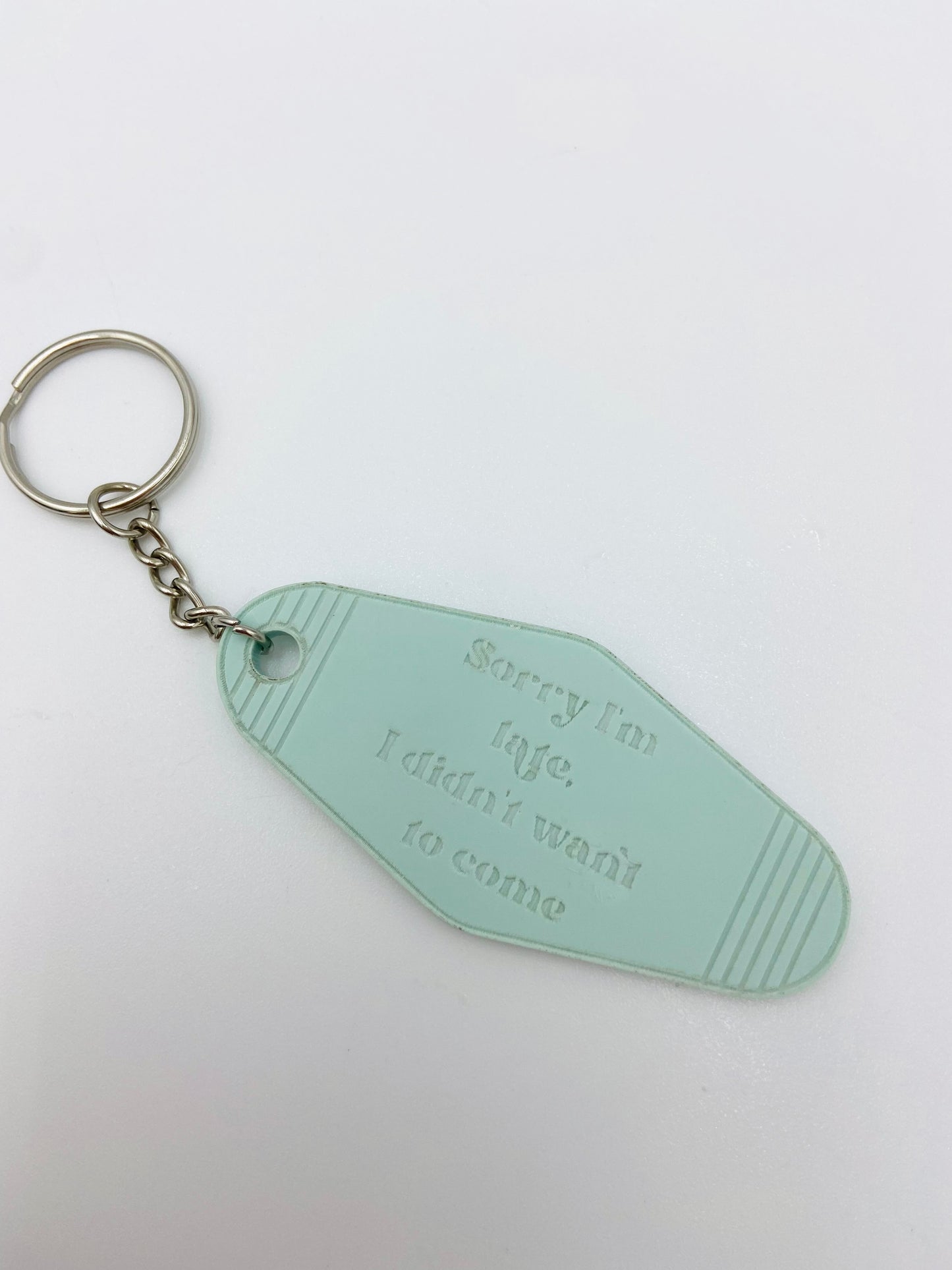 Sorry I'm late... vintage motel keychain