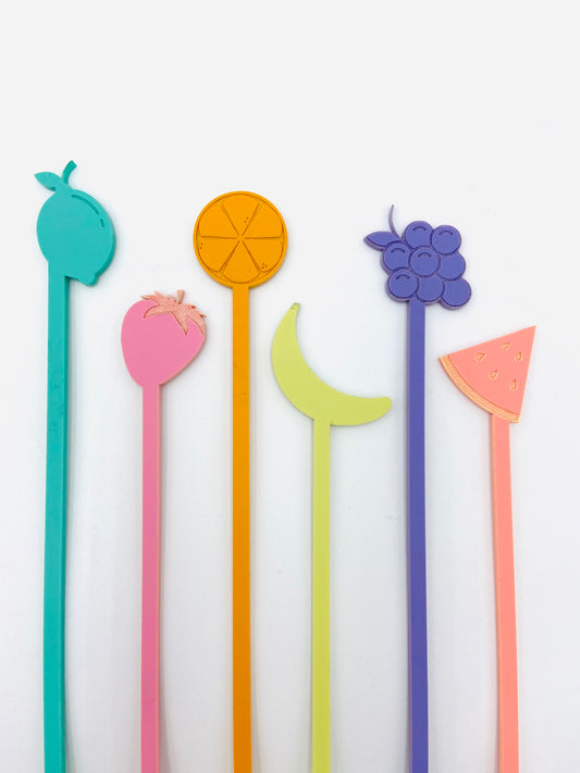 Drink stirrers/swizzle sticks - Fruit