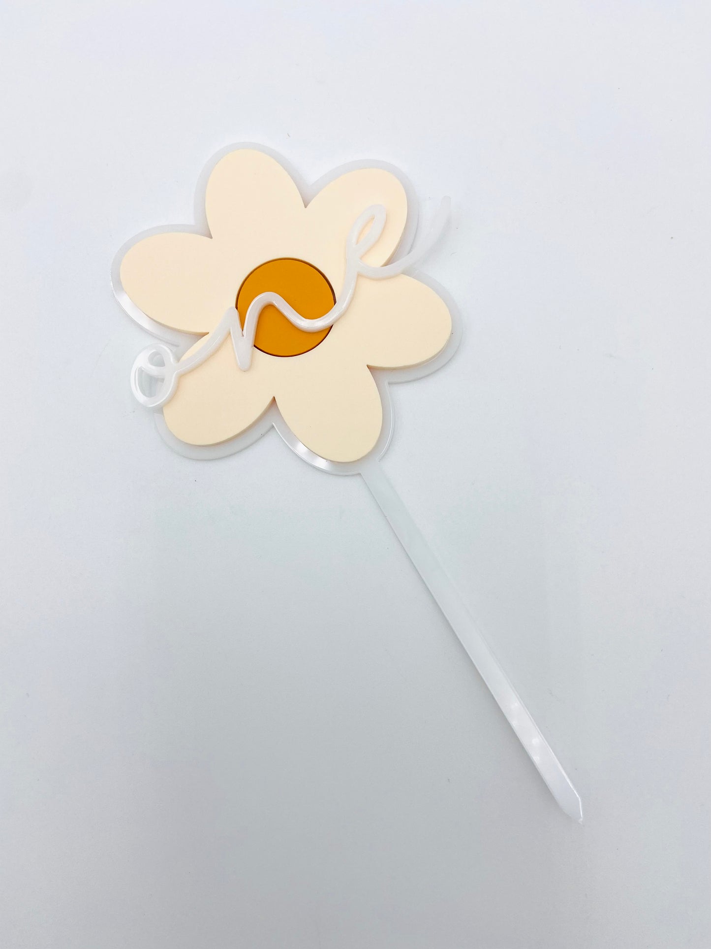 Daisy Acrylic Cake topper