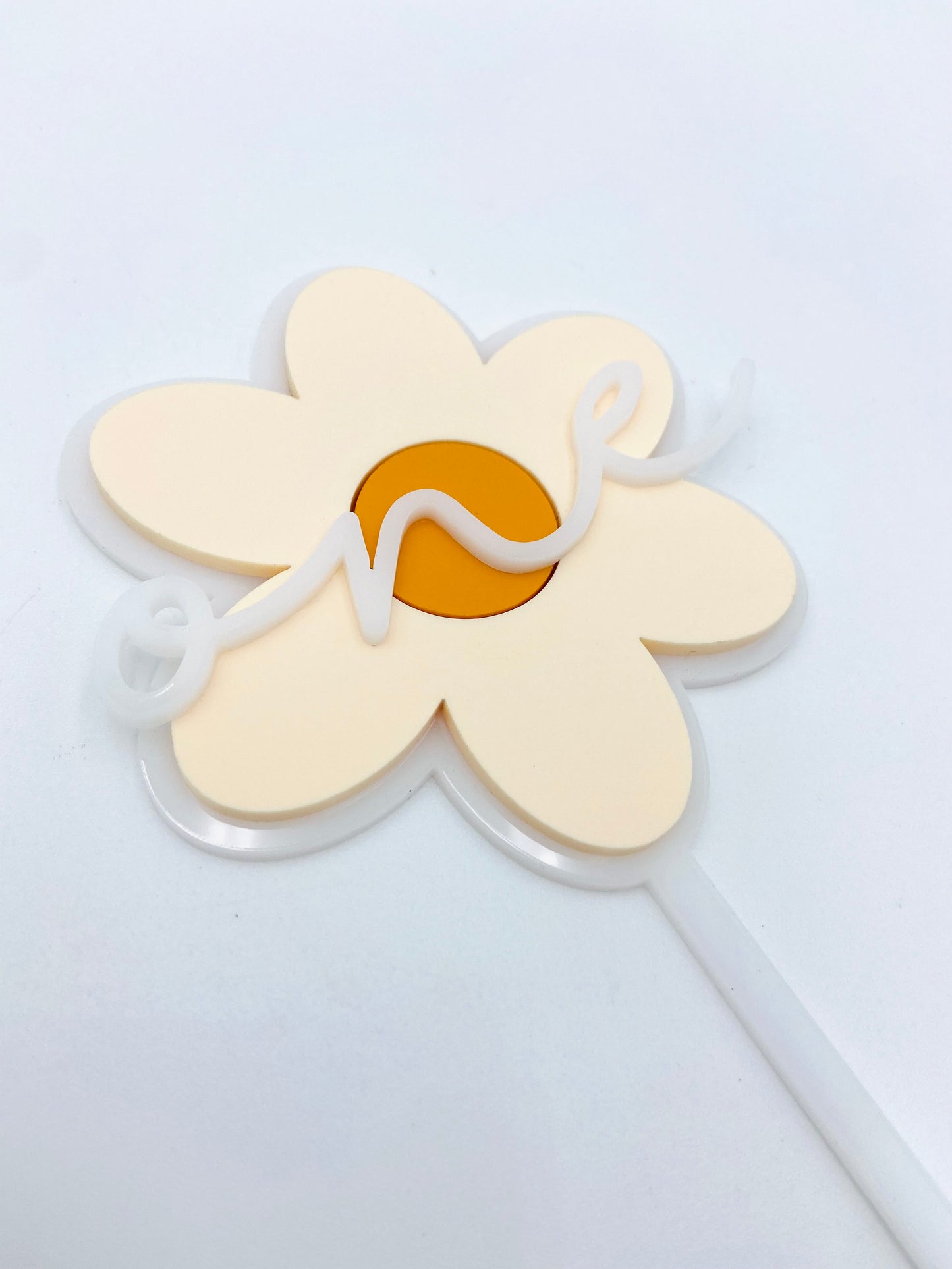 Daisy Acrylic Cake topper