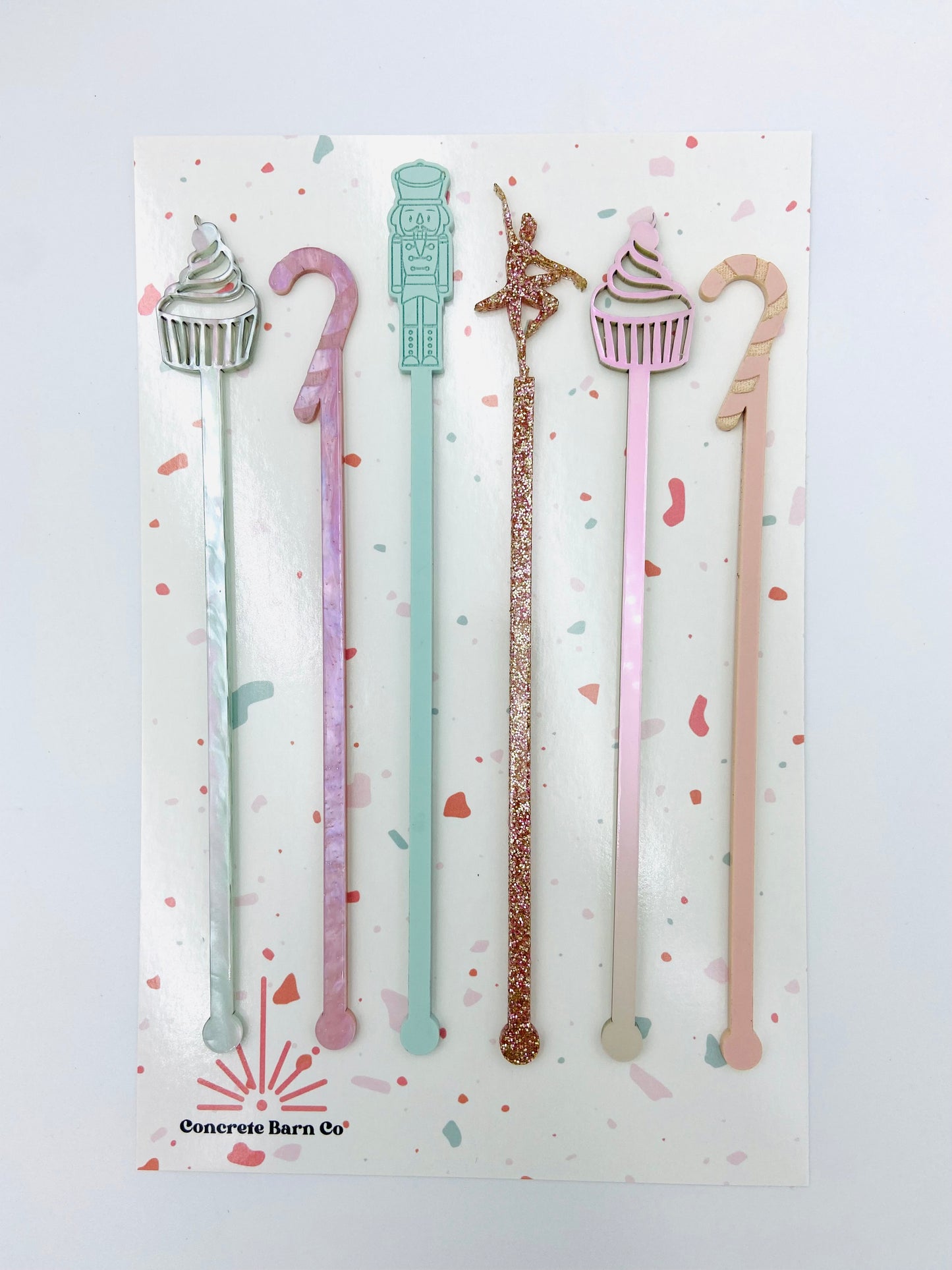 Drink stirrers/swizzle sticks - sugarplum