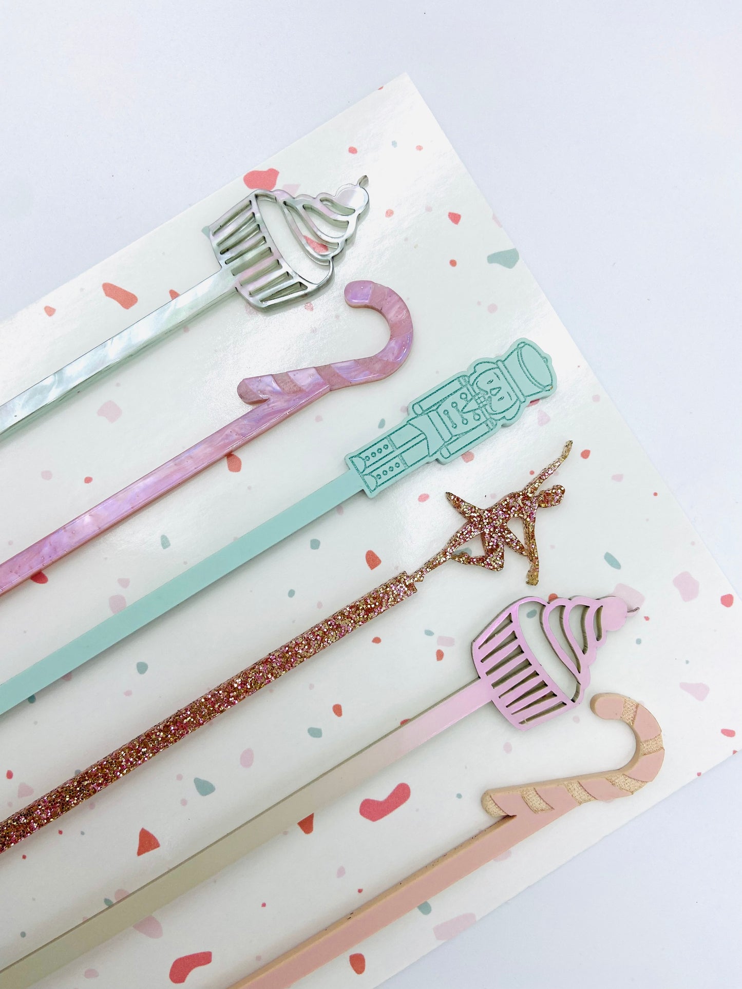 Drink stirrers/swizzle sticks - sugarplum