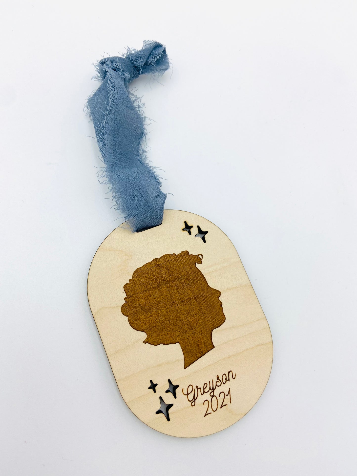 Custom Silhouette Christmas ornament