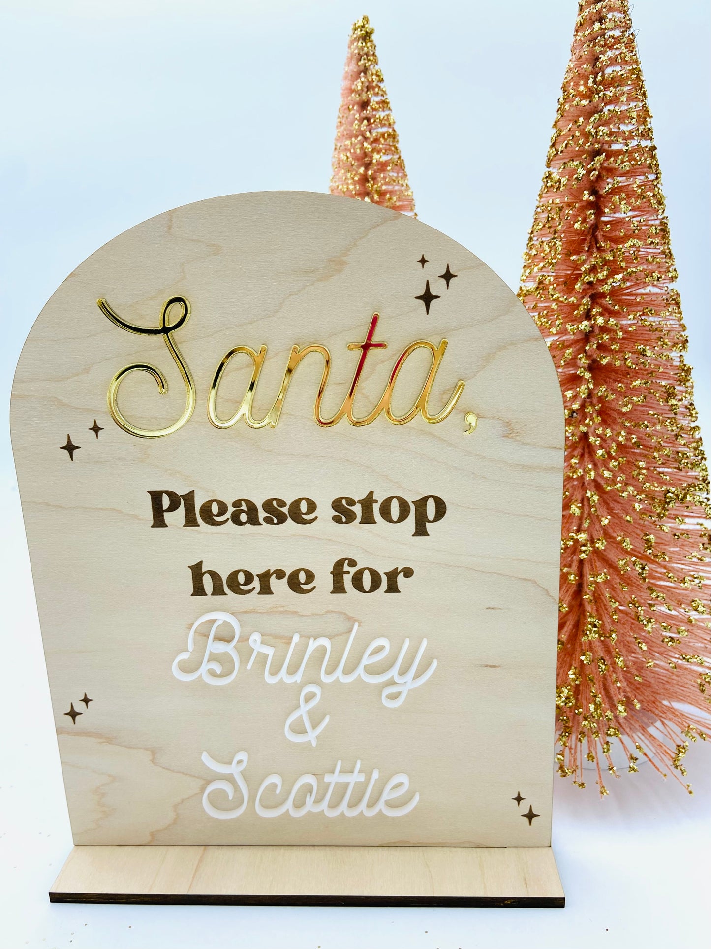 Santa, please visit our family sign