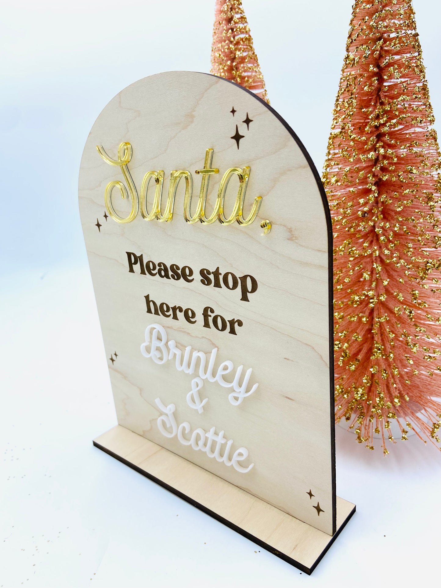 Santa, please visit our family sign