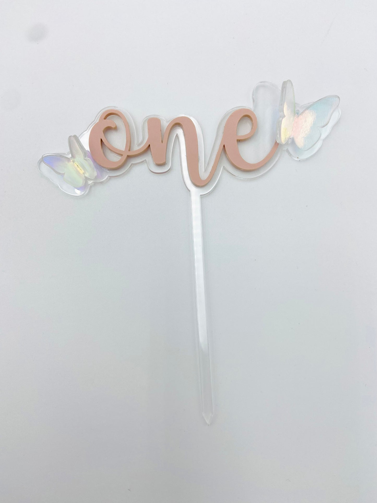 3D butterfly acrylic cake topper