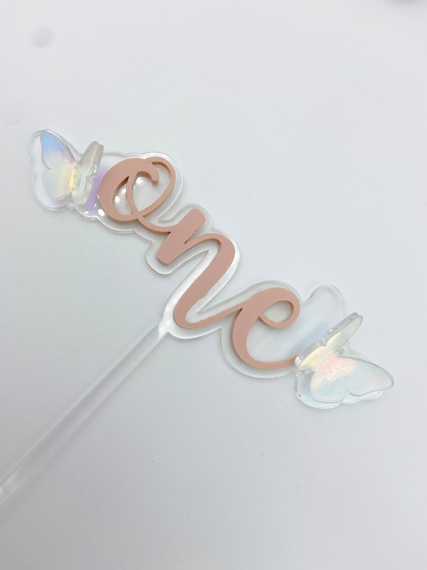 3D butterfly acrylic cake topper