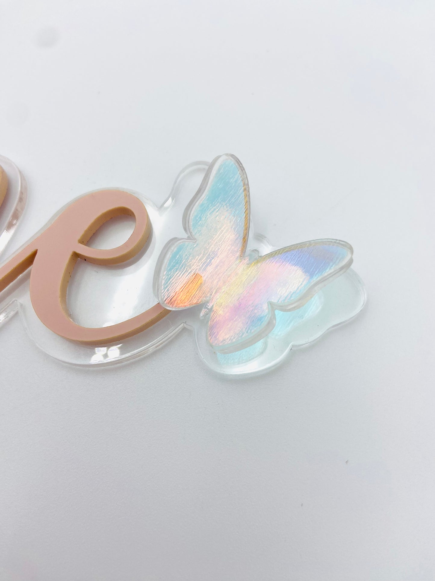 3D butterfly acrylic cake topper