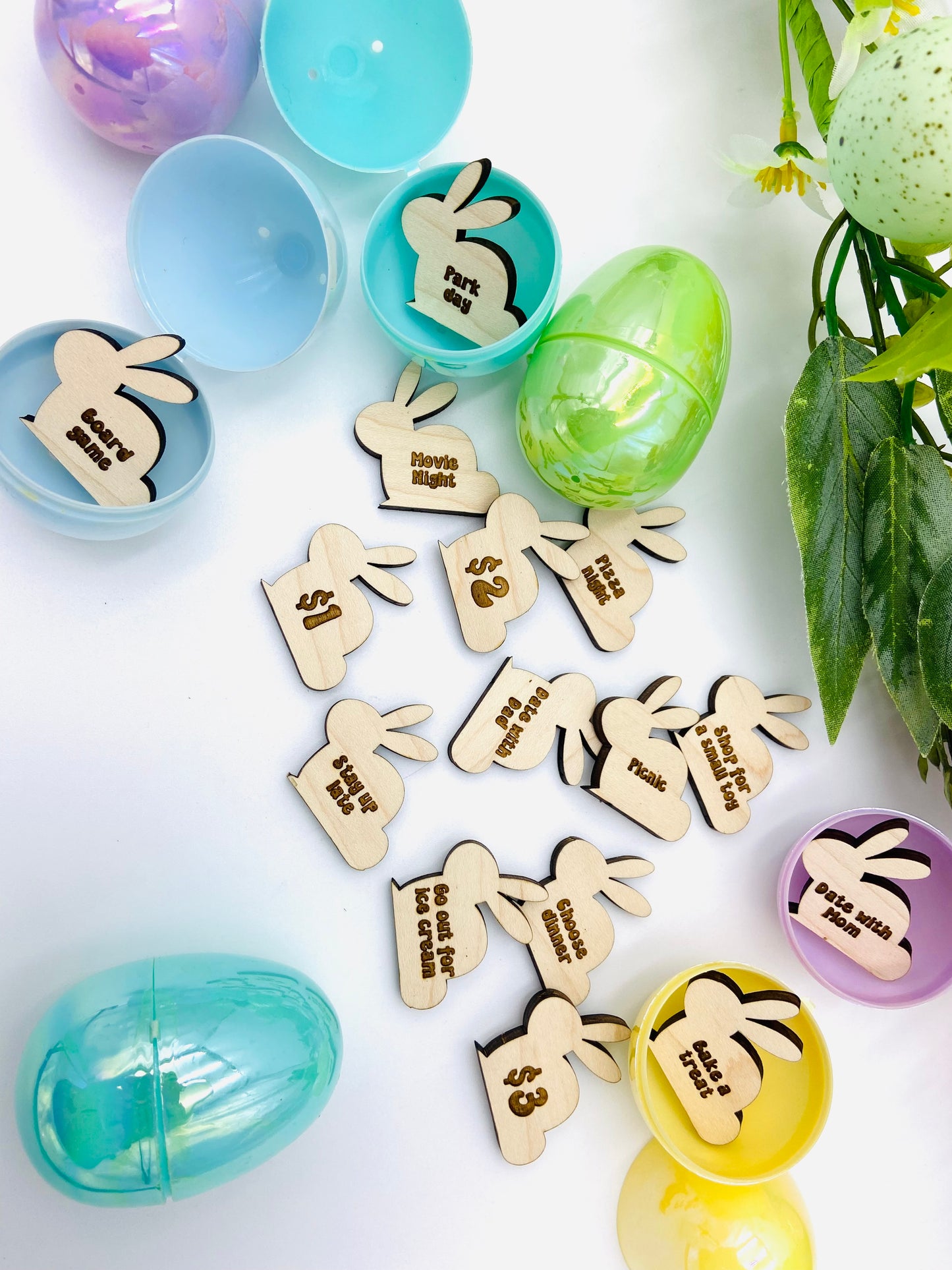 Easter egg prize tokens