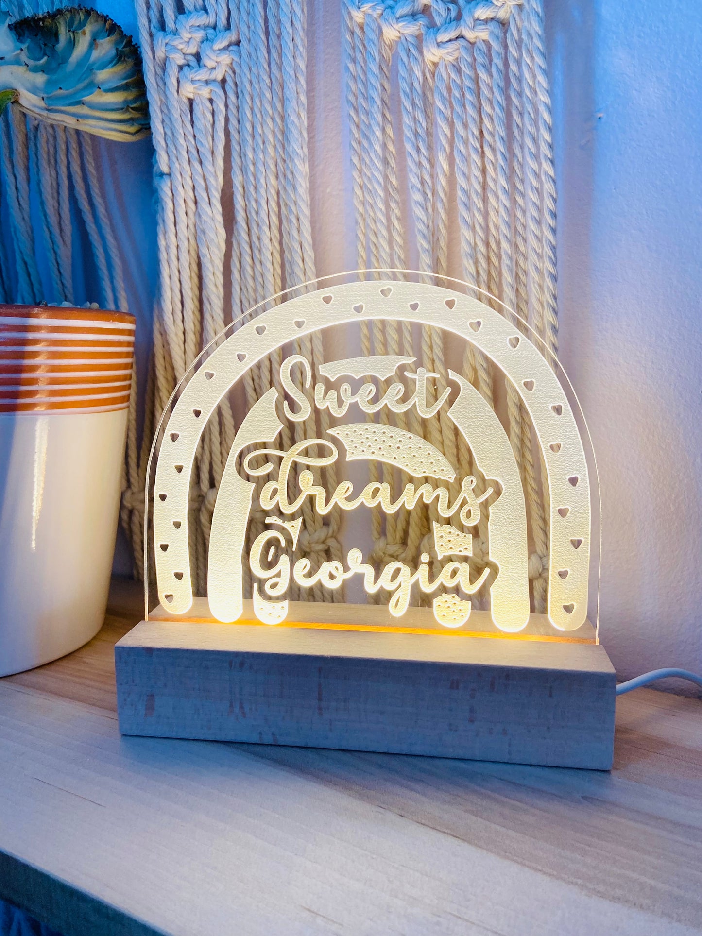 Personalized Rainbow LED nightlight