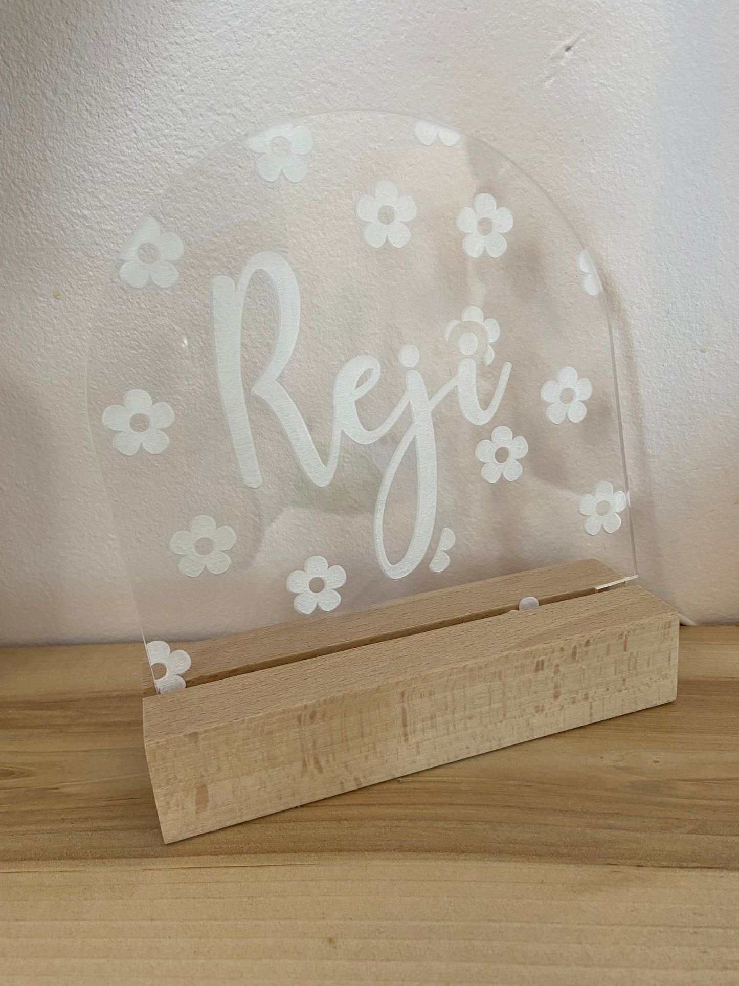 Personalized Daisy LED nightlight