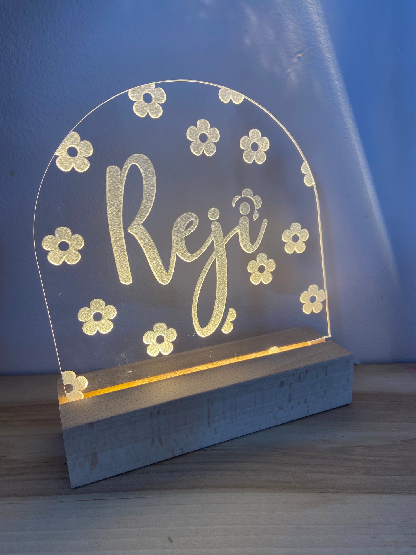 Personalized Daisy LED nightlight