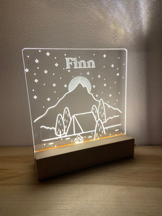 Personalized Camping LED nightlight