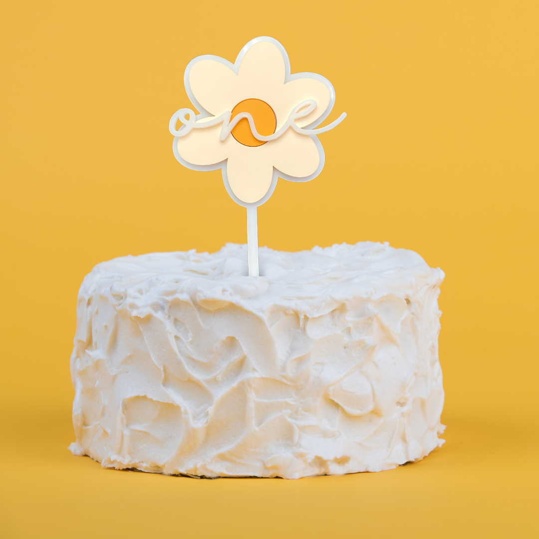 Daisy Acrylic Cake topper