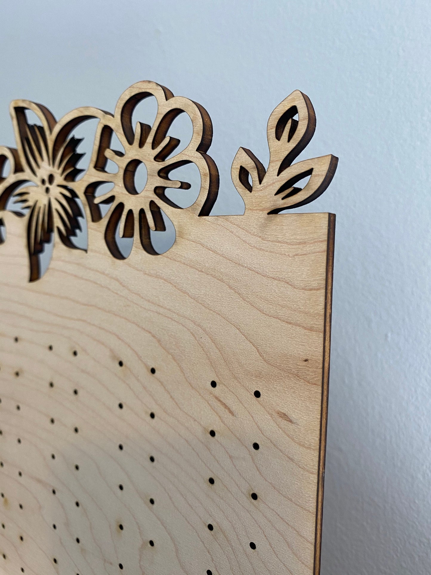 Custom wood earring & jewelry holder