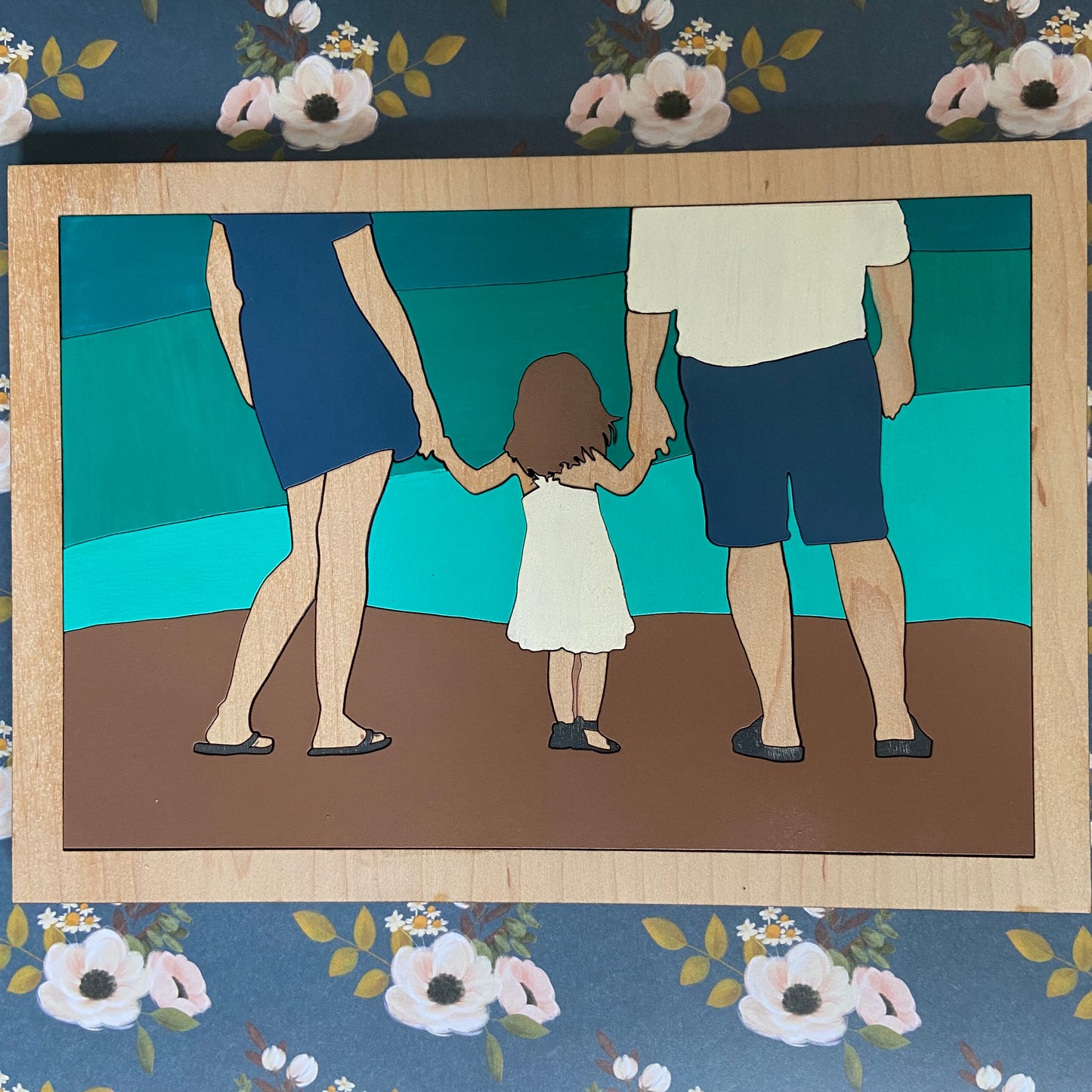 Custom family portrait puzzle