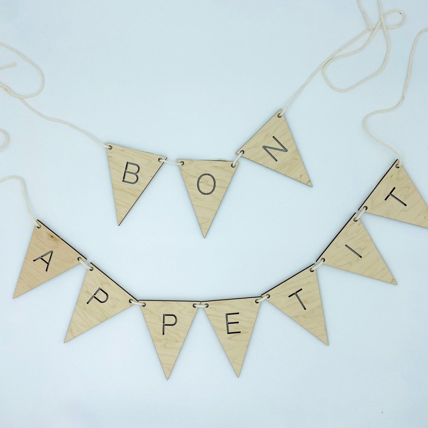 Wooden banner - custom letters