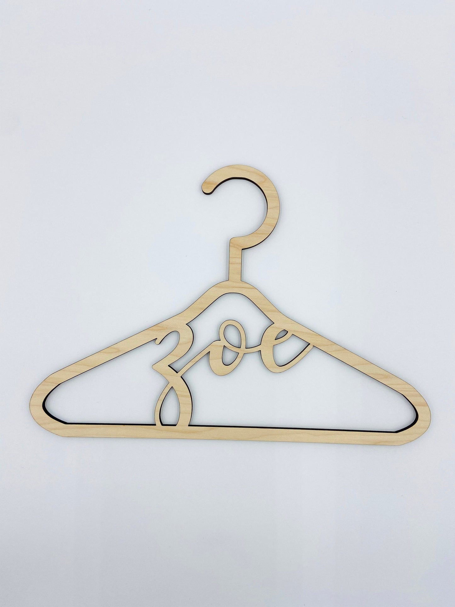 Custom baby/kids wooden hanger