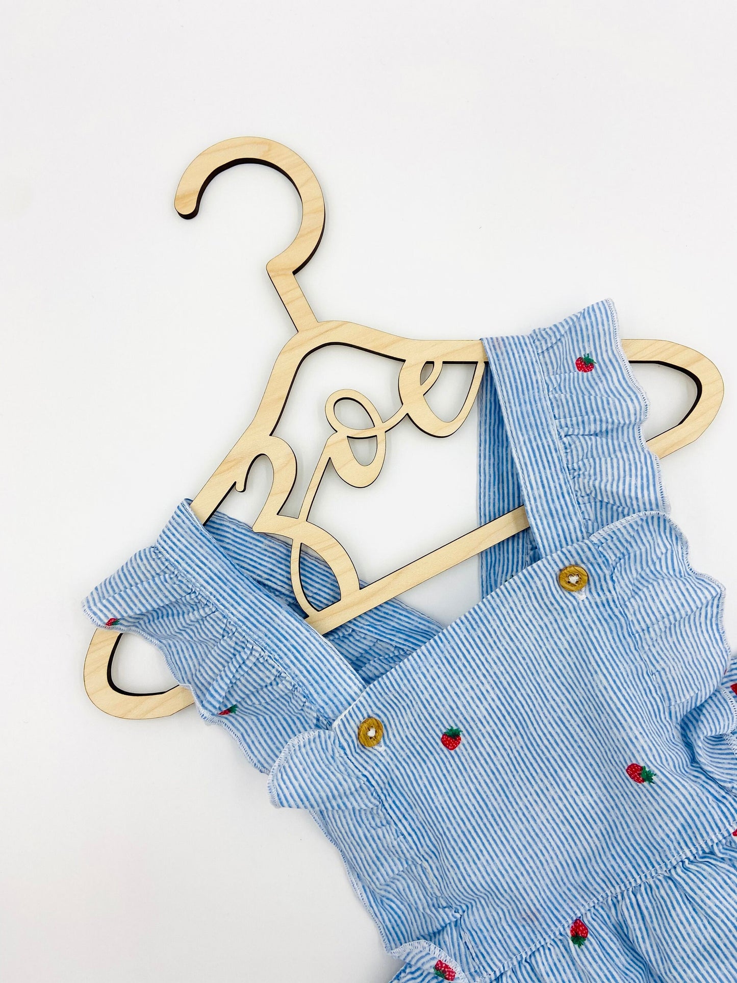 Custom baby/kids wooden hanger