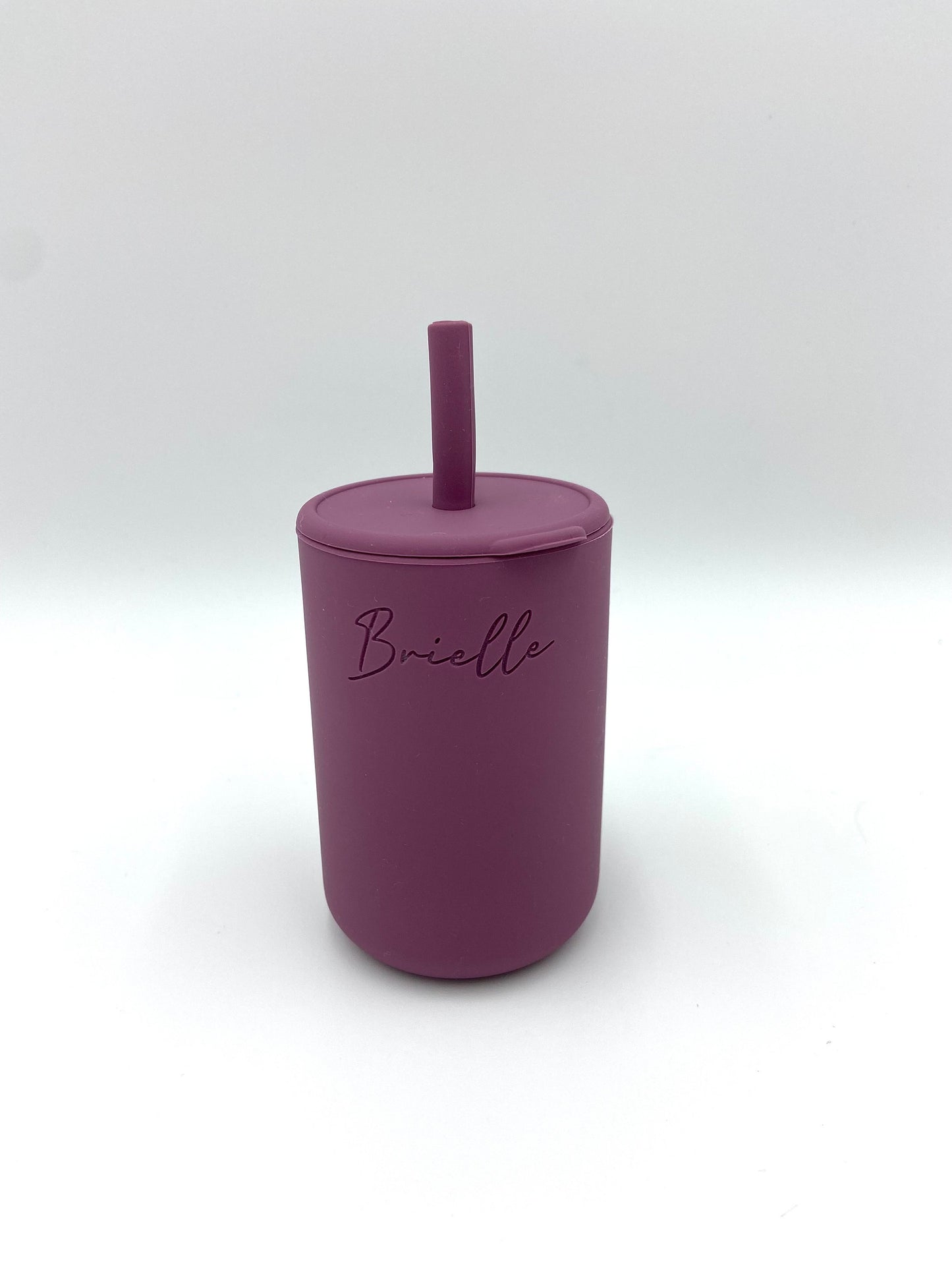 Custom engraved silicone toddler 2-in-1 learning cup