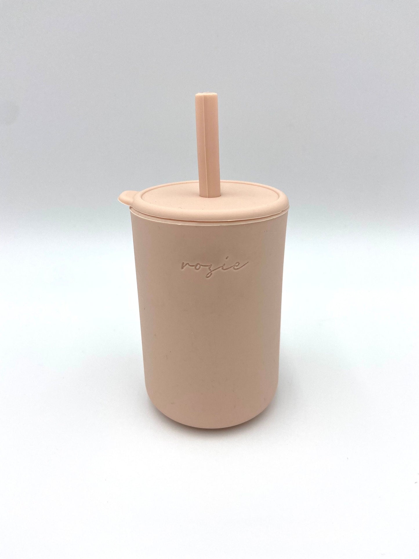 Custom engraved silicone toddler 2-in-1 learning cup