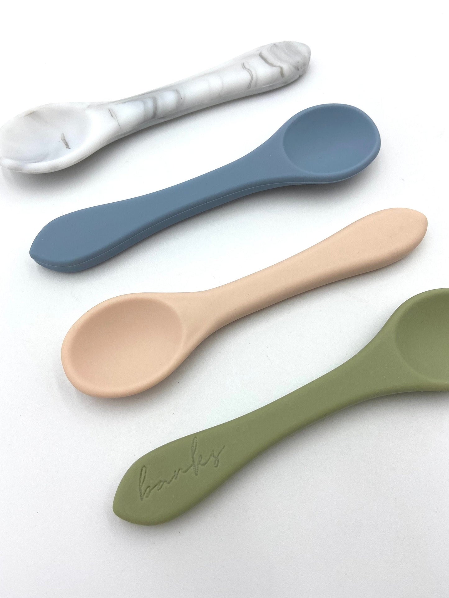 Custom engraved silicone baby/toddler spoon