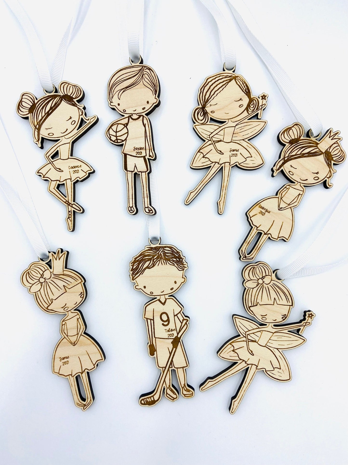 Basketball player custom engraved Christmas ornament
